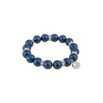 Marmara Sterling Dark Blue Pearl Bracelet  (Rokassprādze ar pērlēm)