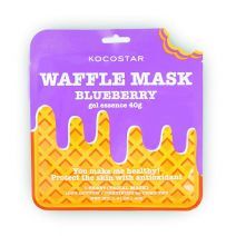 Kocostar Waffle Mask Blueberry  (Antioksidantu sejas maska)